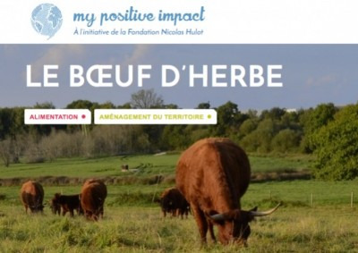 Le Boeuf d'herbe sélectionné par la Fondation Nicolas Hulot