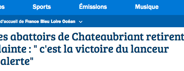  Première reconnaissance devant la justice de la véracité des faits